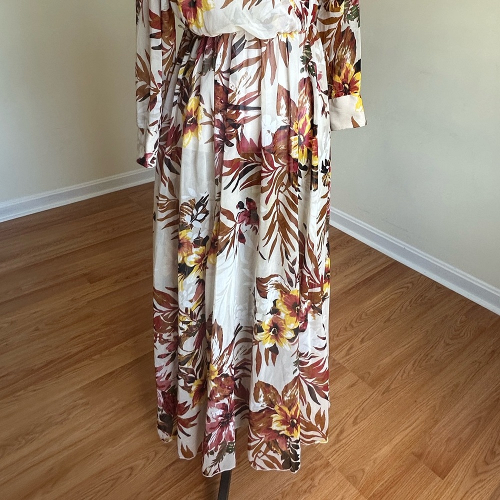 Kate And Lily Maxi cover up chiffon Dress Sz 4 - Picture 11 of 11